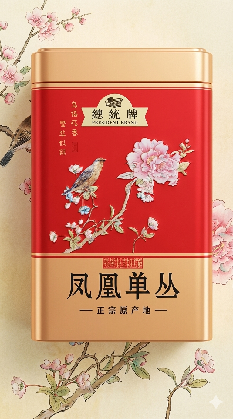 凤凰单丛蜜兰香乌龙茶 | 8盎司散装 | 高香型蜂蜜兰花香 | President Brand 总统牌 | 中国高山乌龙茶 Loose Leaf Oolong In Tin Can