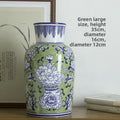 Hand Painted Blue and White Ceramic Vase for Home Decoration